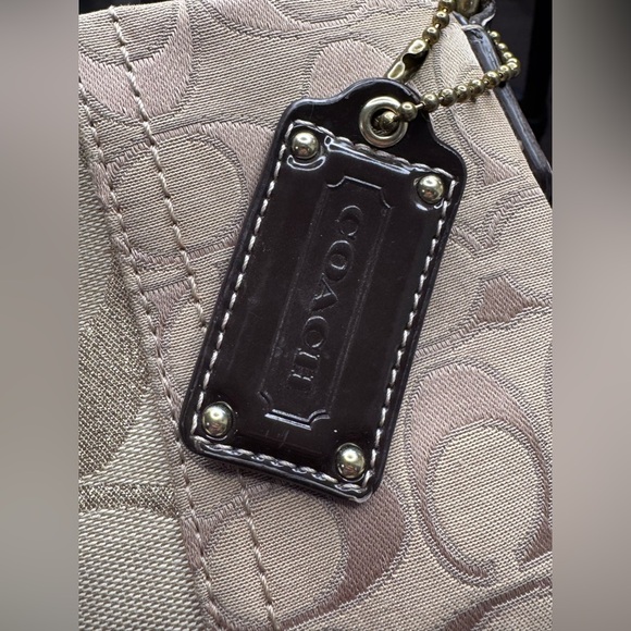 Coach Signature Patchwork STUDDED Demi File Bag crossbody style 20348 - Picture 4 of 17